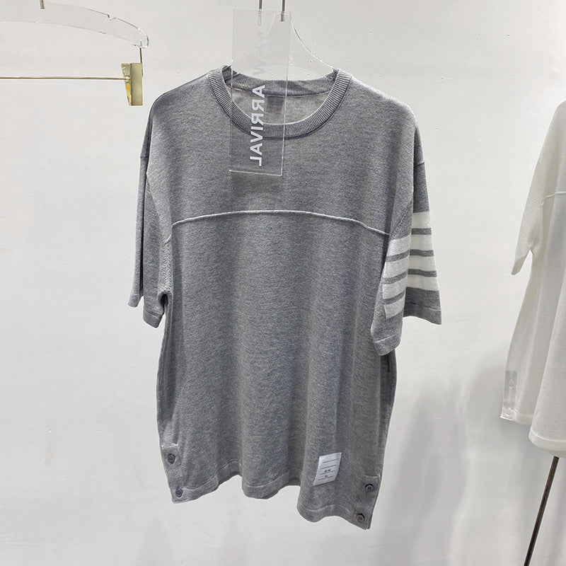 Round neck loose T-shirt
