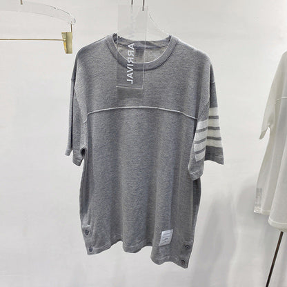 Round neck loose T-shirt