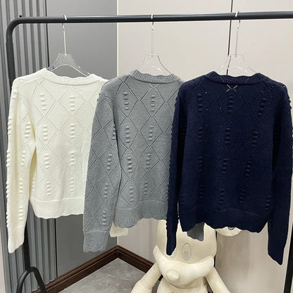 2025SS Puppy Wavy Diamond Cardigan THOM TREND