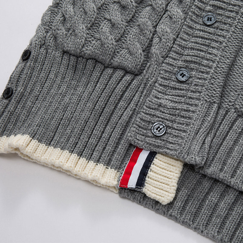 Thickened Wool cardigan THOM TREND