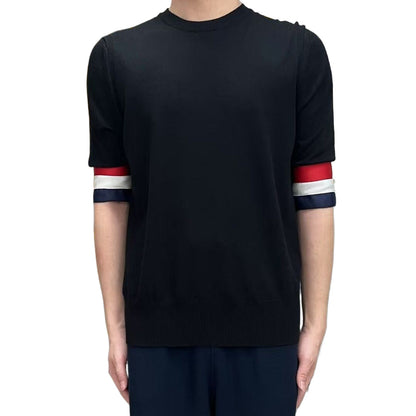 Red, white and blue cuffs T-shirt THOM TREND