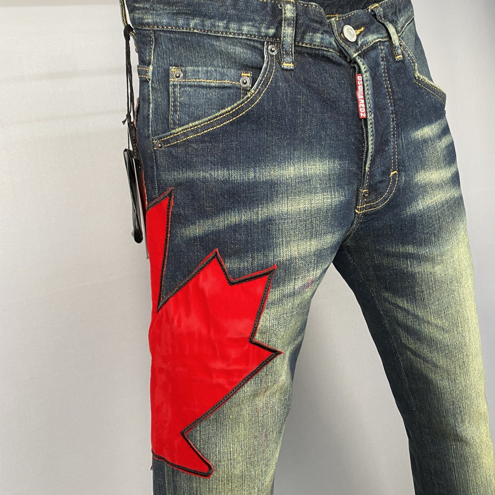 New-DSQ2 Blue Ripped Jeans