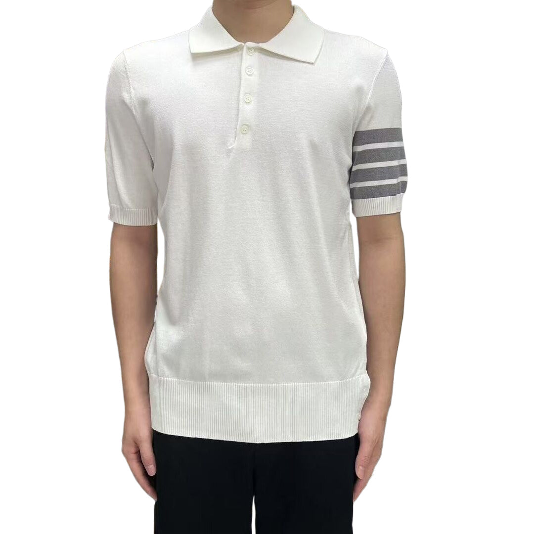 2025 SS  Men's sailboat embroidered POLO short sleeve THOM TREND
