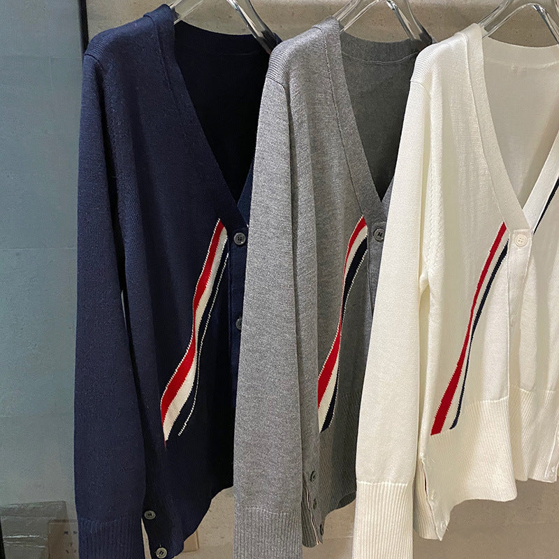 Houndstooth knitted cardigan（复制） THOM TREND