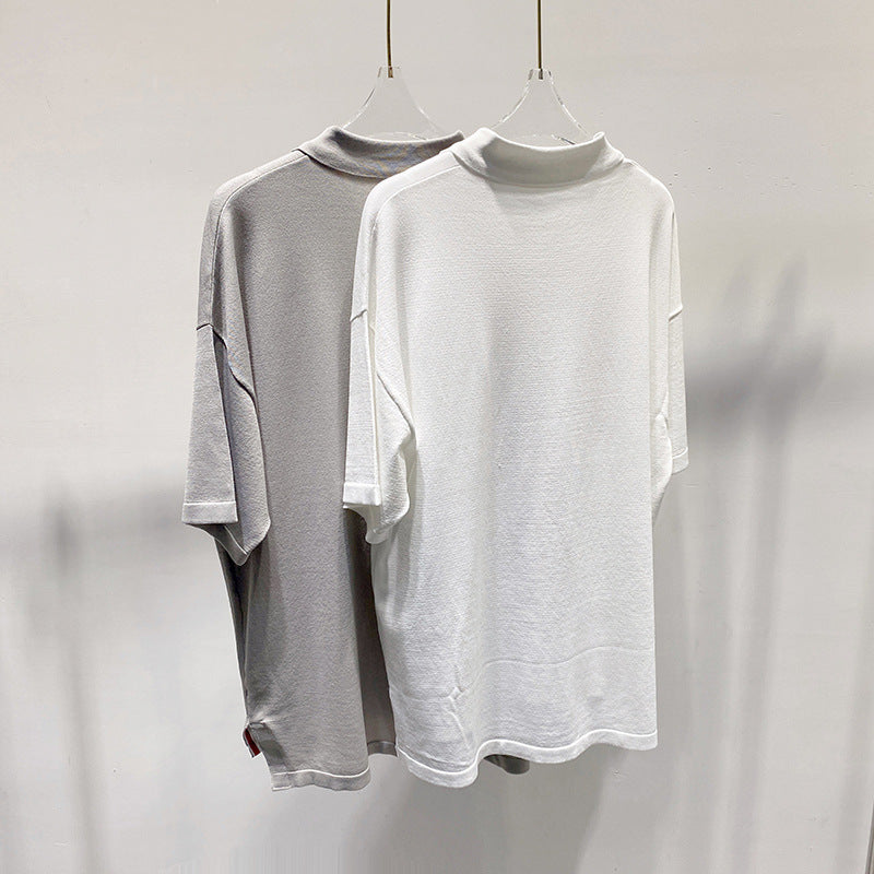 Ice Silk Loose POLO Shirt