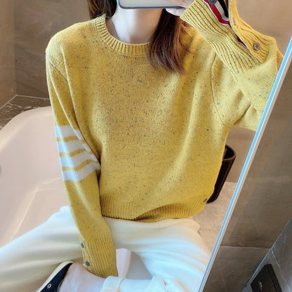 women's four stripe T-shirt sweater（复制） THOM TREND