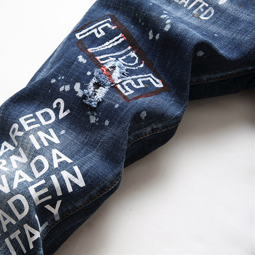 New-DSQ2 2024ss printing Jeans