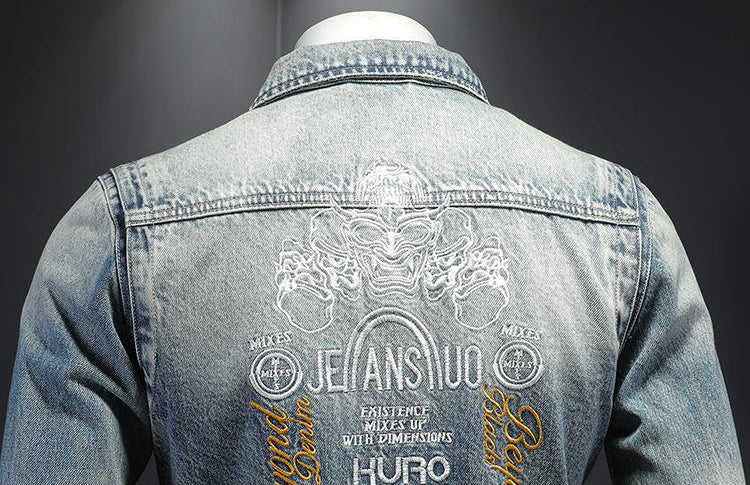 New-DSQ2 Distressed Denim Jacket