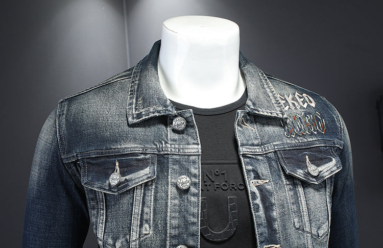 New-DSQ2 Distressed 24ss Denim Jacket