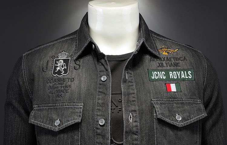 New-DSQ2 Black Denim Jacket