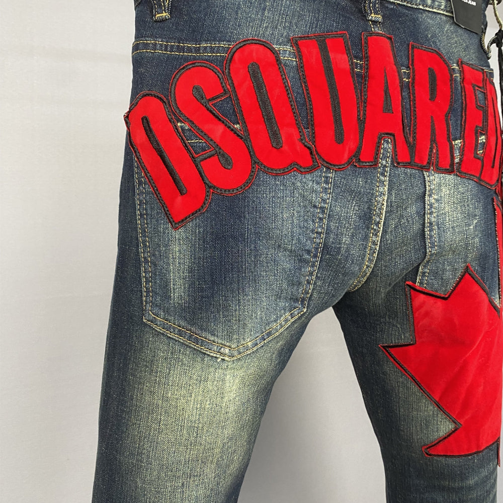 New-DSQ2 Blue Ripped Jeans