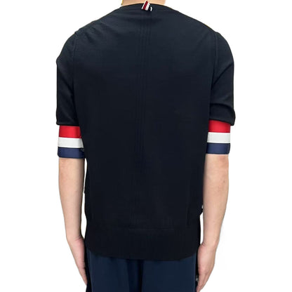 Red, white and blue cuffs T-shirt THOM TREND