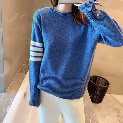women's four stripe T-shirt sweater（复制） THOM TREND