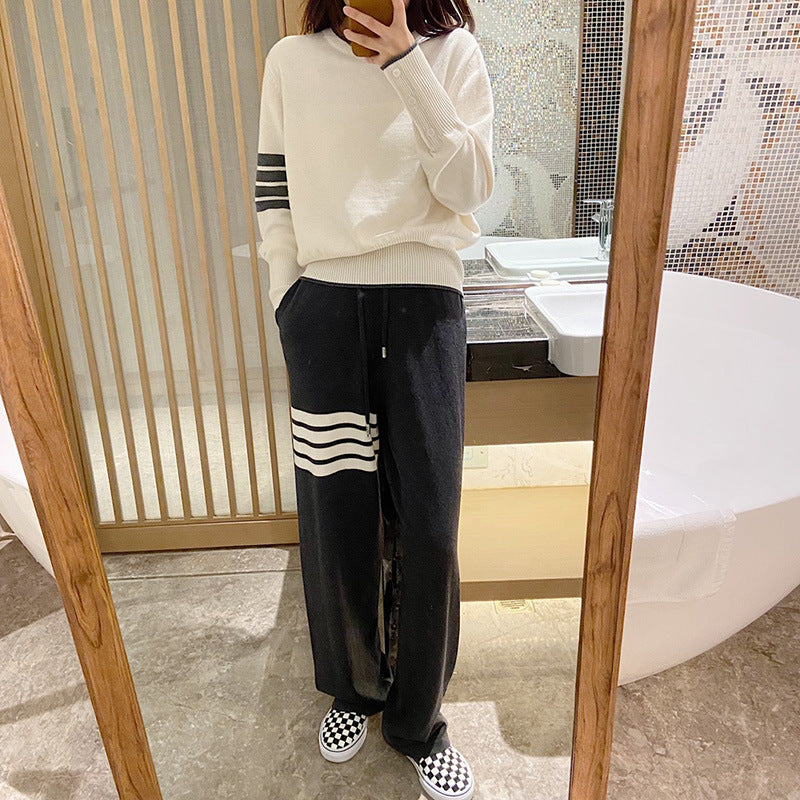 Sports trousers straight pants