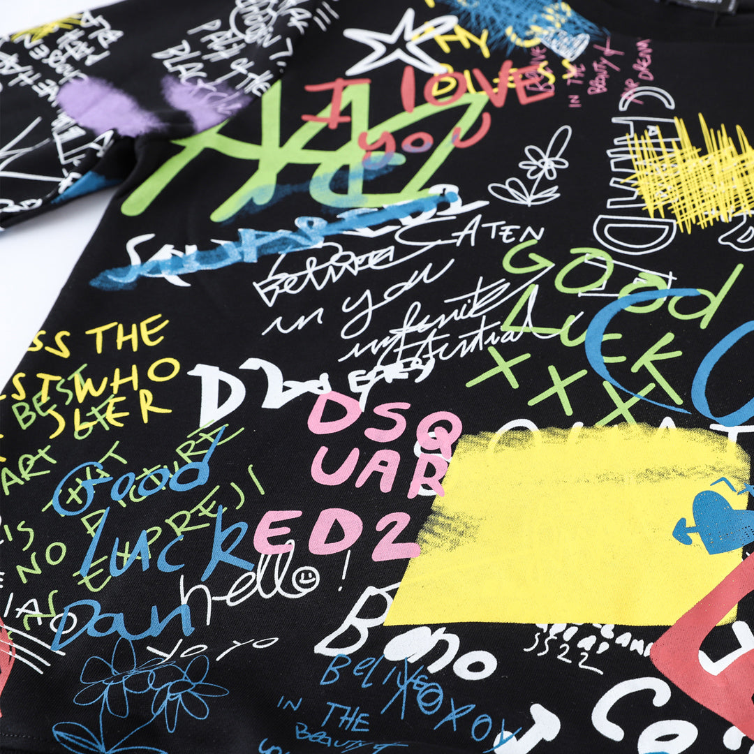 New-D2 2025SS Print Hoodie