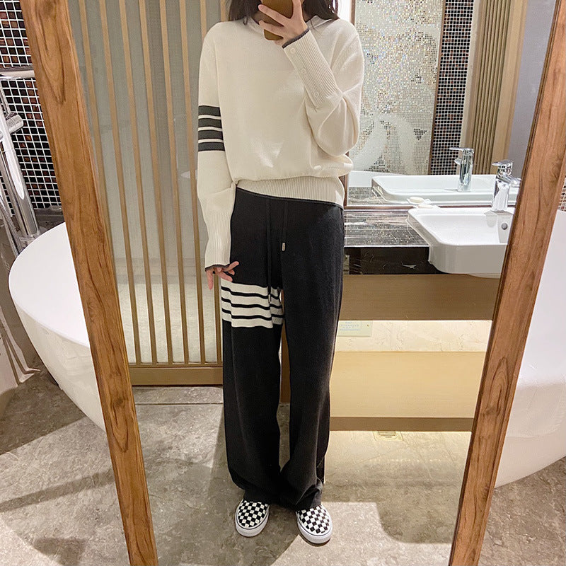 Sports trousers straight pants