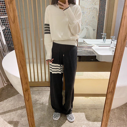 Sports trousers straight pants