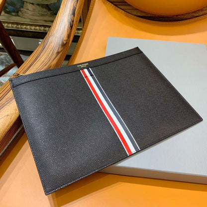 Three-color woven clutch bag THOM TREND