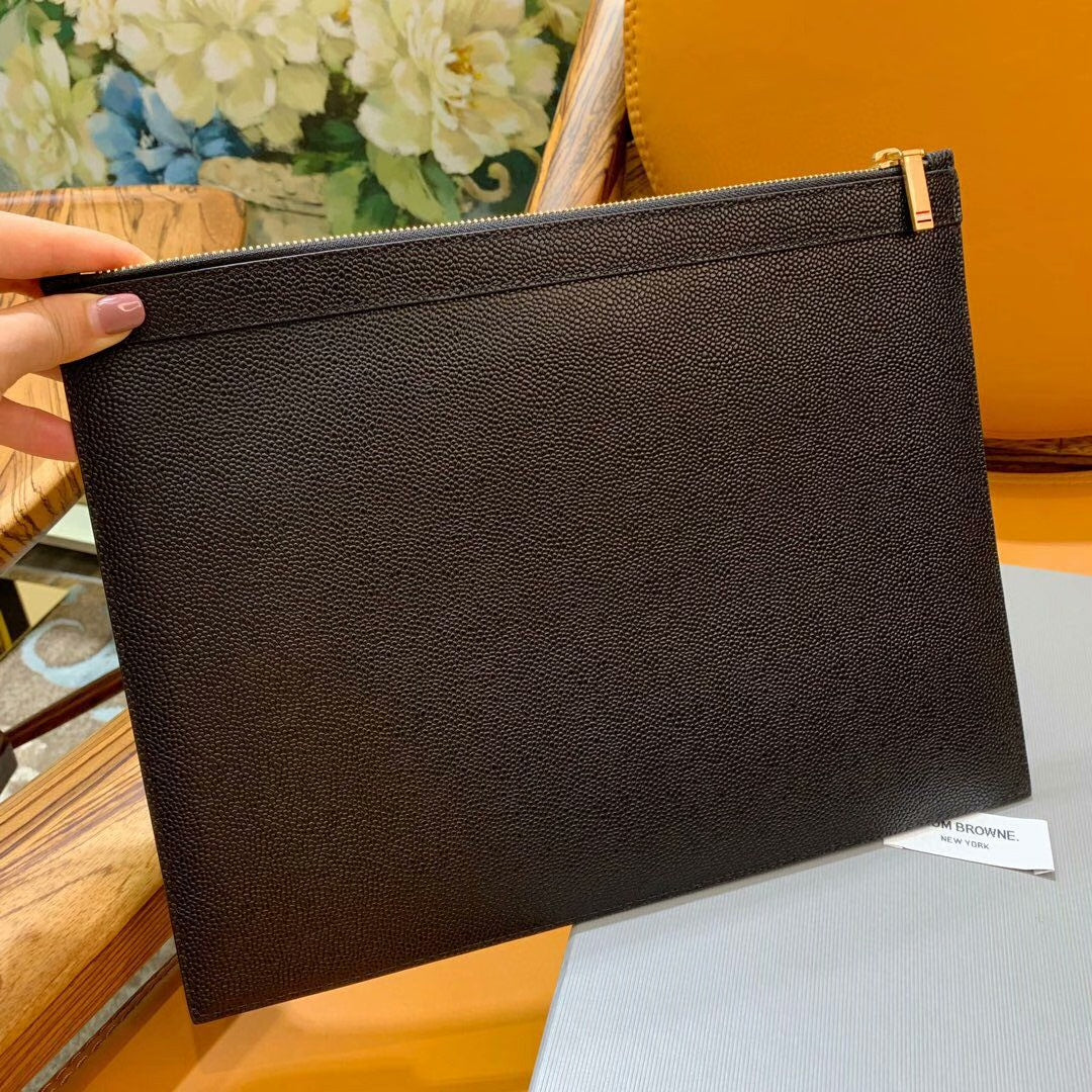 Three-color woven clutch bag THOM TREND