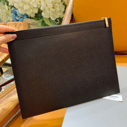 Three-color woven clutch bag THOM TREND