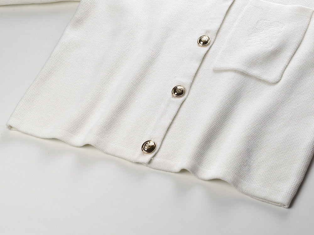 Women's crew neck sweater jacket THOM TREND