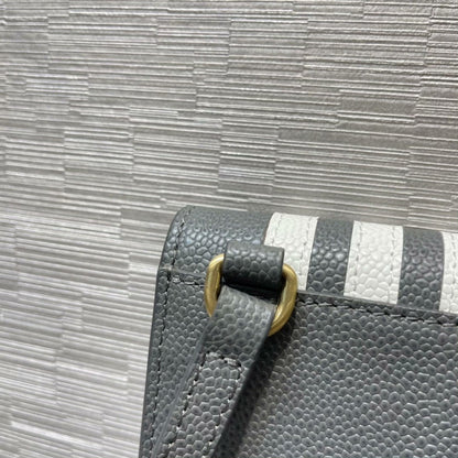 Dark Grey Striped Phone Bag THOM TREND