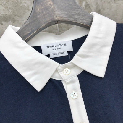 2025SS Lapel long-sleeved T-shirt THOM TREND