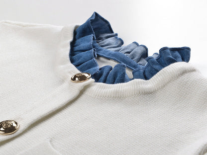 Women's crew neck sweater jacket THOM TREND