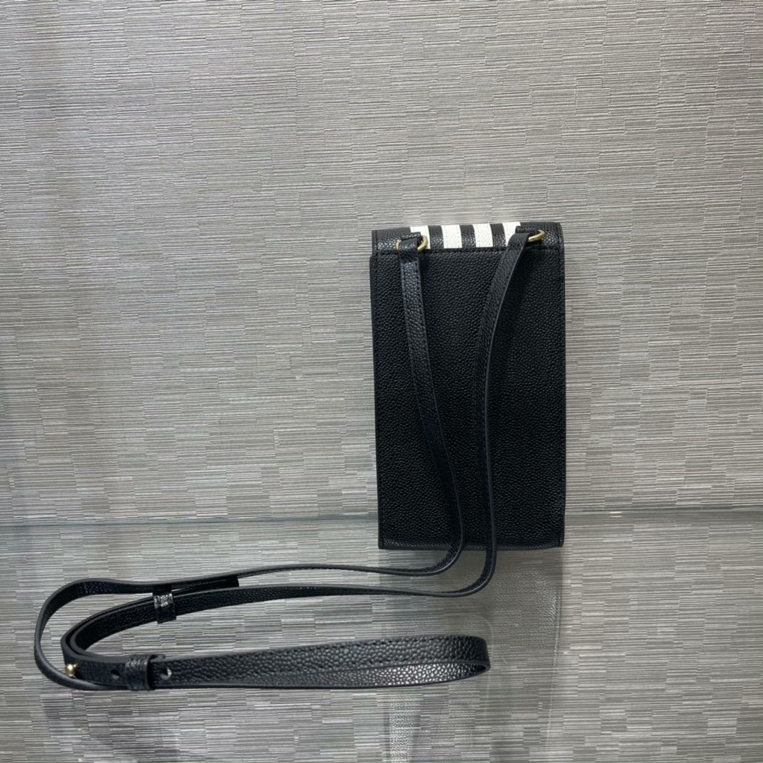 Dark Grey Striped Phone Bag THOM TREND