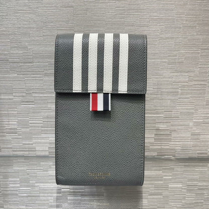 Dark Grey Striped Phone Bag THOM TREND