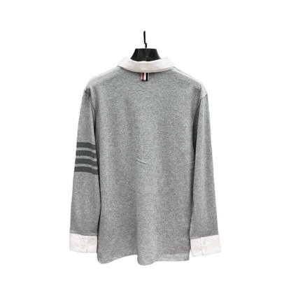 2025SS Lapel long-sleeved T-shirt THOM TREND
