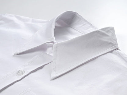 Women's white shirt with bow sleeves THOM TREND