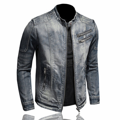 New D2 Distressed Denim Jacket