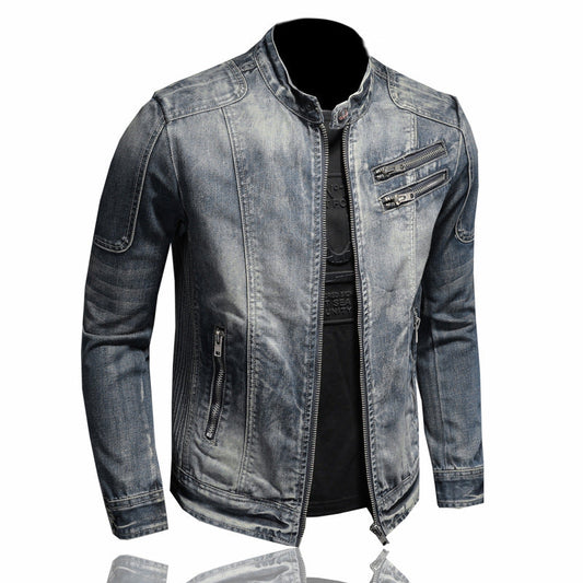 New D2 Distressed Denim Jacket