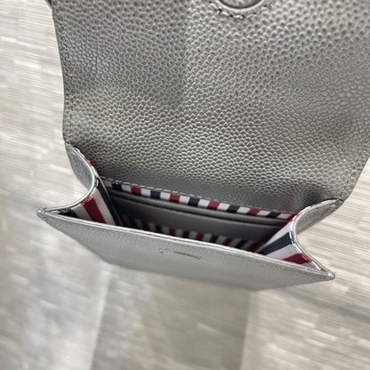 Dark Grey Striped Phone Bag THOM TREND