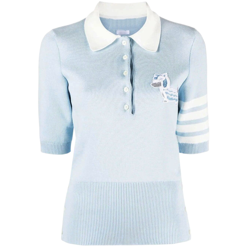 Women's blue POLOT shirt THOM TREND