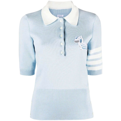 Women's blue POLOT shirt THOM TREND