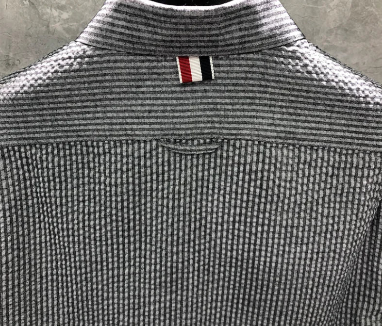 2025SS  Seersucker shirt THOM TREND