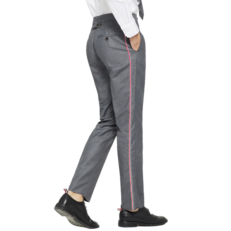 Single-side webbing suit pants THOM TREND