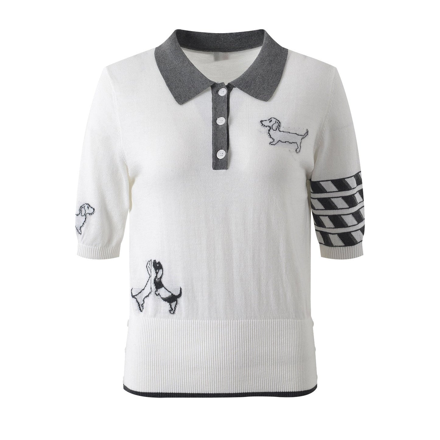 Puppy jacquard T-shirt