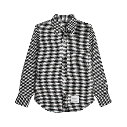 Men's Houndstooth Shirt Jacket THOM TREND