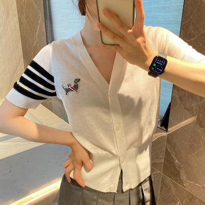 Women's thin ice silk short sleeves THOM TREND