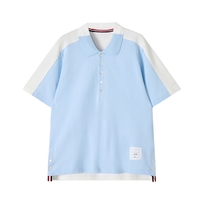 Unisex left and right colorblock T-shirt（副本） THOM TREND