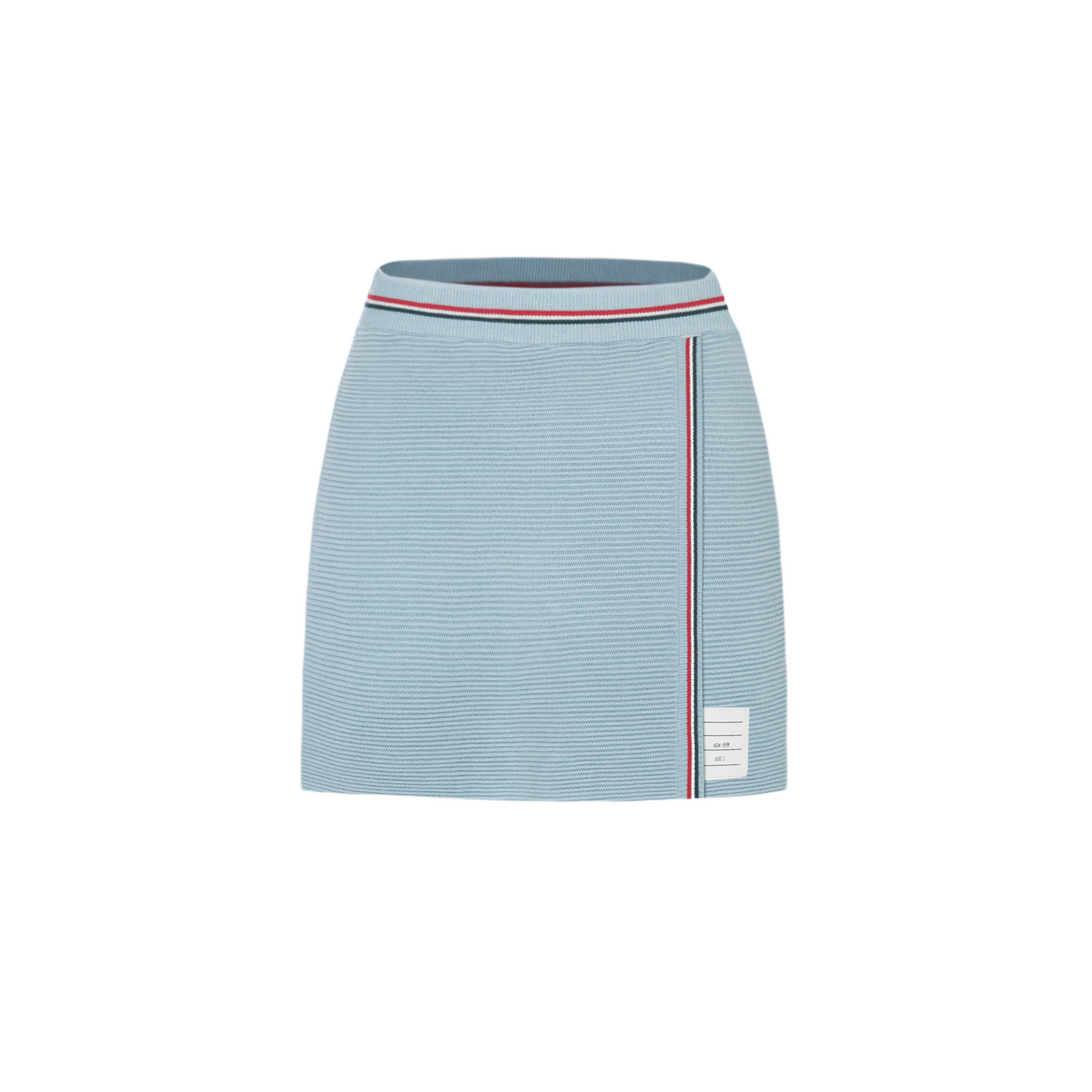 Three-color striped ribbed knitted short skirt THOM TREND