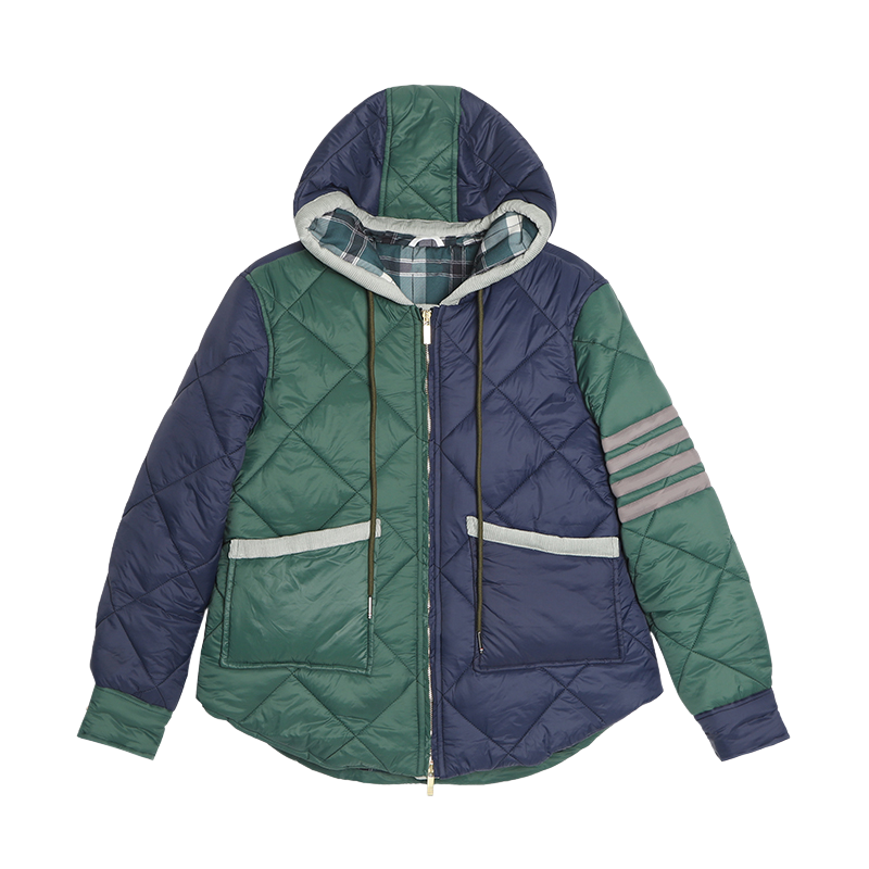 2025SS Women's Colorblock Hooded Jacket THOM TREND