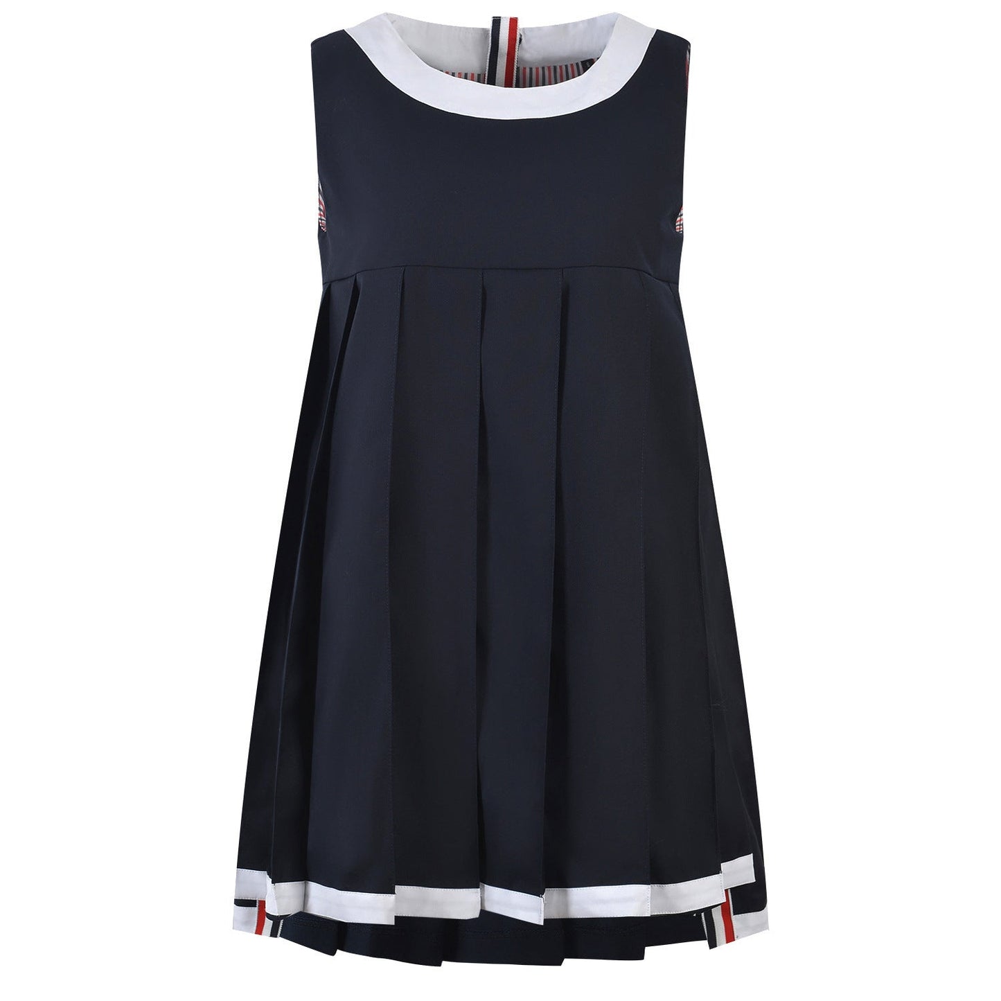 Sleeveless pleated vest dress