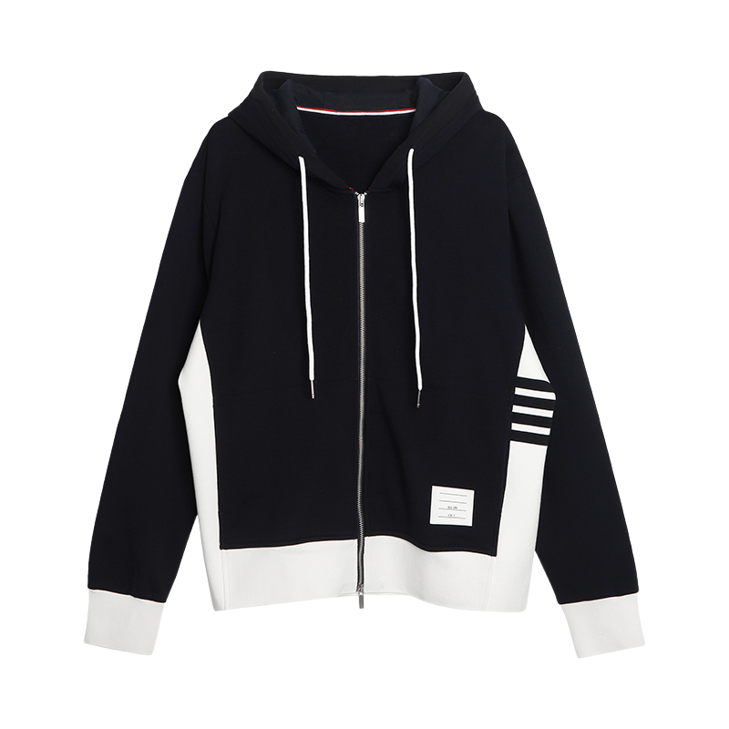 Colorblock Four-Bar Hoodie THOM TREND