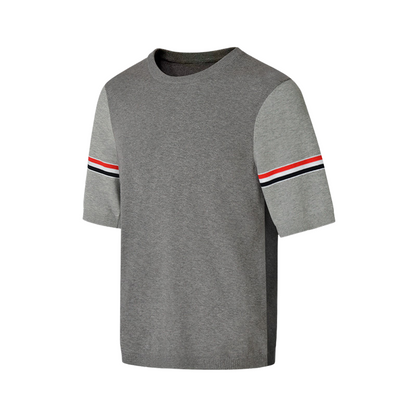 Colorblock crew neck T-shirt THOM TREND