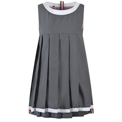 Sleeveless pleated vest dress