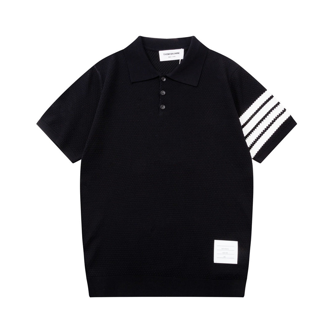Classic four-bar POLO T-shirt THOM TREND